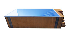 Freistehender Pool 6,2 x 2,75, GFK Schwimmbecken, GFK Pool, Stahlpool,FERTIGPOOL
