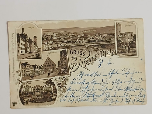 Litho gruß aus - aus, bad