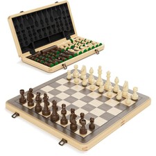 Schach- und Dame-Set 38 cm