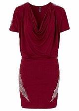 Shirtkleid mit Nieten Gr. 36