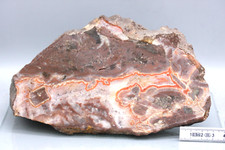 Achat, Halsbach, großes Endstück, geschnitten, 2 kg, 19 cm, (6-F)