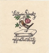 Exlibris bookplate klischee - exlibris,