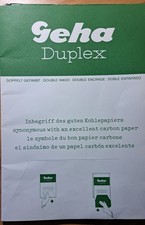 Geha Duplex Kohlepapier A4 schwarz  Durchschreibepapier
