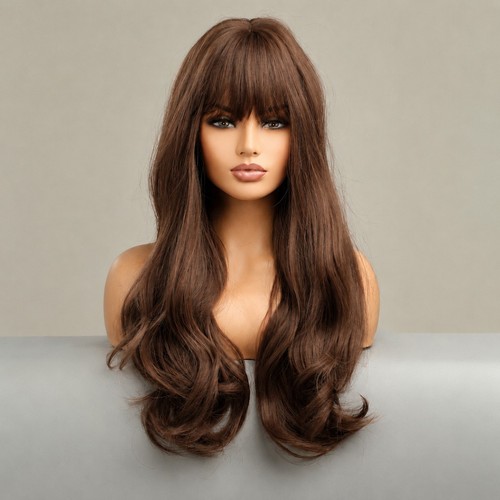 Anziehperücke with bangs long - anziehperücke,