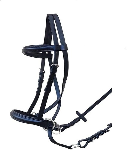 Leder trense gebisslos - leder,