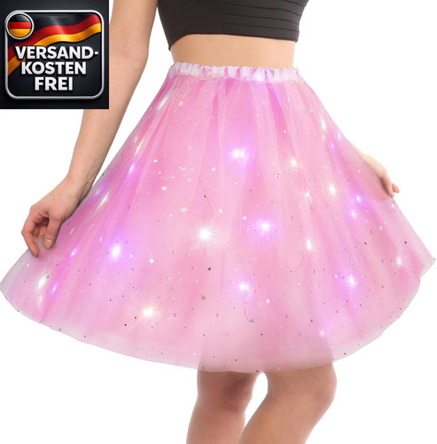 Led tüllrock damen rosa 40 - damen, in