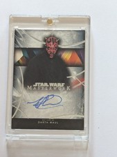 Topps Star Wars Masterwork Darth Maul Ray Park On Card Auto