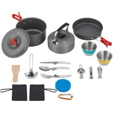 Camping Kochgeschirr, Outdoor Töpfe, Küchenutensilien für 2 Personen