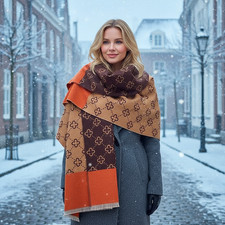 Luxus Winter Kaschmir Schal Damen – Weich, Warm & Elegant – Pashmina Tuch mit Fr