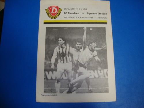 1988 programm heft dynamo - programm,