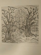 Radierung Walter Kampmann