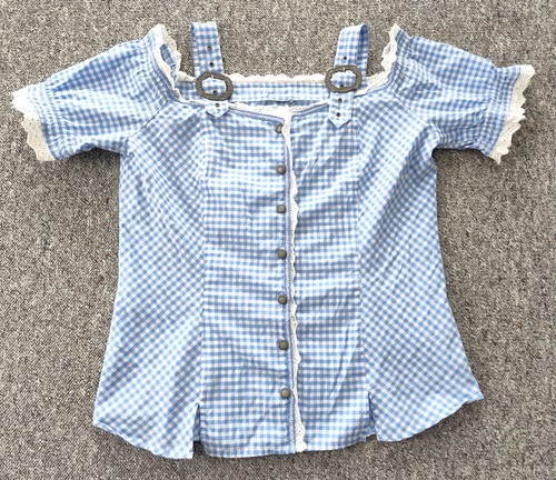 Trachtenbluse blau - gr., 42/44