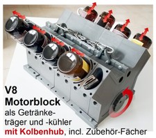 Motorblock mit kolbenhub - v8,