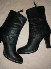 Damen Stiefel Gr. 39 Hugo Boss Orange Schuhe Stiefeletten Boots Leder  Winter 25