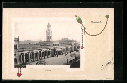 Karlsruhe ansichtskarte der - ansichtskarte,,