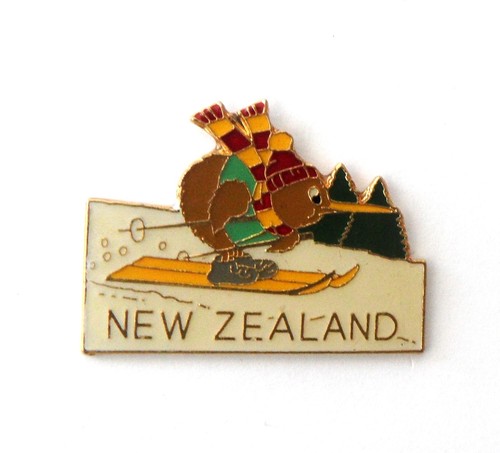 Pin new zealand - pin's, ski