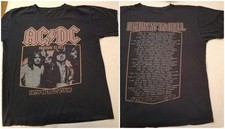 AC/DC Highway To Hell - 1979 World Tour Shirt Rückendruck  Herren - Hard Rock 