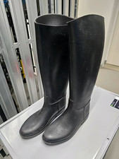 Gummi-Reitstiefel schwarz, Größe 39