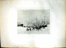Old Dutch Fishing Boats Winter