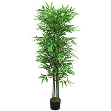 Bambus Kunstpflanze Künstliche Pflanze 160cm Decovego