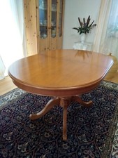 Ovaler klassischer Esstisch, 90x130cm, Höhe ca.75cm, ausziehbar auf 170cm