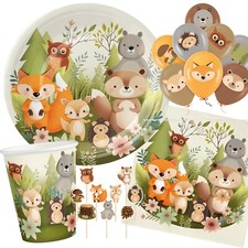 WALDTIERE - Geschirr Deko Wald