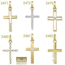 ECHT GOLD 333 Kreuz Anhänger