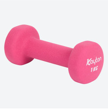 2x  Soft-Grip Hanteln 1 kg – Rosa – Kurzhantel Set für Fitness & Reha
