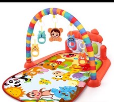 MalPlay Spielmatte mit Spielbogen für Baby mit Musik Spieldecke mit Klavier 