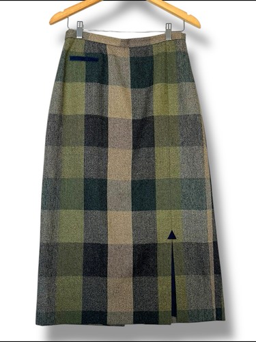 Avoca green check midi - midi, skirt