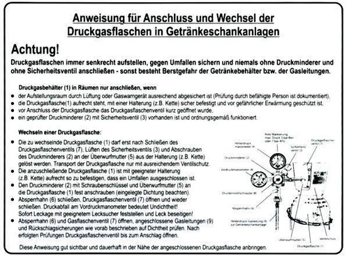 Schild anweisung für - "anweisung",
