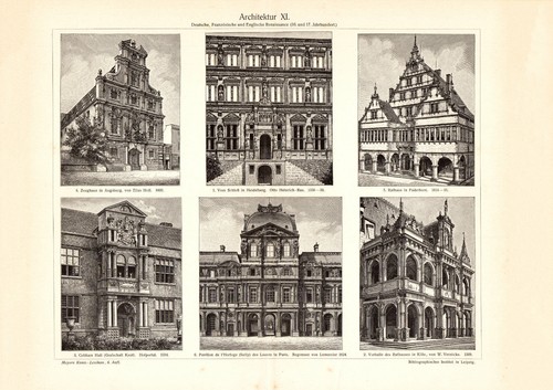 Architektur historischer - xi.,