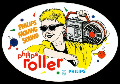 Werbe aufkleber philips - werbe,