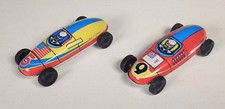 Blechspielzeug, 2x Rennwagen