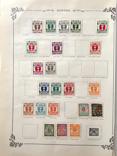 Briefmarken sammlung dantzig - briefmarken,