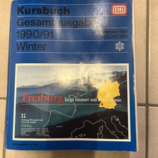 DB Kursbuch Gesamtausgabe Winter 1990/91 mit Kurswagenverzeichnis und Karten