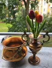 Set Kupfer Messing: Blumentopf