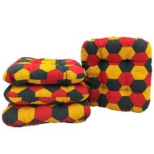 4x EM Sitzkissen Deutschland Flagge Fanartikel Fußball Stuhlkissen DE Kissen