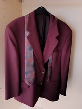 Sakko gebraucht Gr. XL Herrn Jackett Anzugjacke MURK Ferkinghoff weinrot