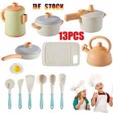 13tlg Spielküchen Zubehör Kinder Set Kochset Spielküchen Geschirr Kochgeschirr.