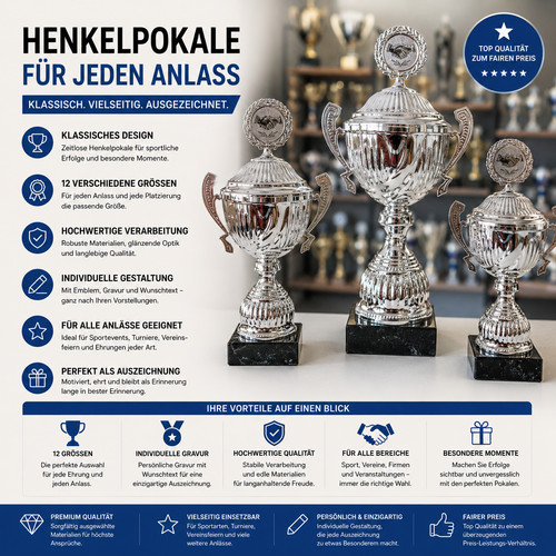 Pokale silber mit - henkel,