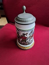 Krug Sammlung Bierkrug Humpen  Porzellan Zinn Quick