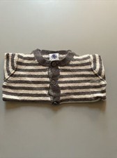 PETIT BATEAU ♥ STRICKJACKE ♥ KLEINKINDER ♥ GR.67 CM 6 MONATE ♥ GRAU BEIGE 