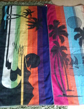 2 x VINTAGE 80er STRANDTÜCHER