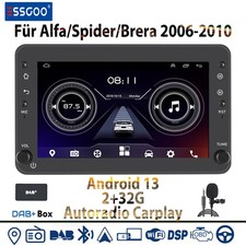 Für Alfa Romeo 159 Brera Spider DAB+ 2+32G Android 14 Autoradio GPS Navi Carplay