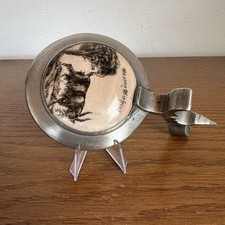 Antiker zinndeckel porzellan - antiker,