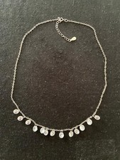 Halskette mit zirkonia steinen - halskette,