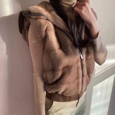 Luxus Frauen Echt Nerz Pelz