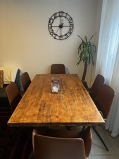 Esstisch Holz 160x90cm mit 6