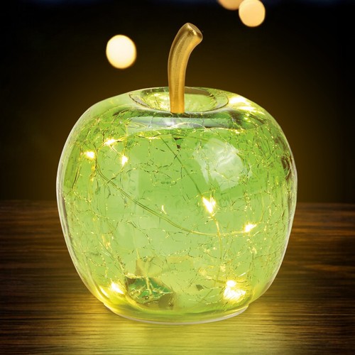 Led bruch glas apfel - glas,